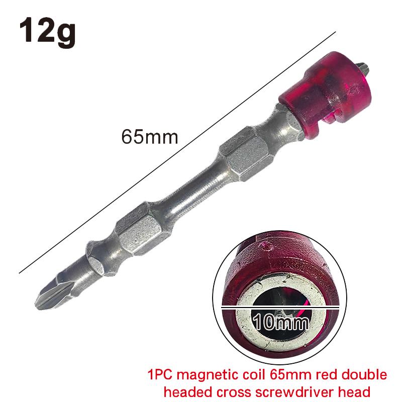 Positioning double-headed screwdriver bit